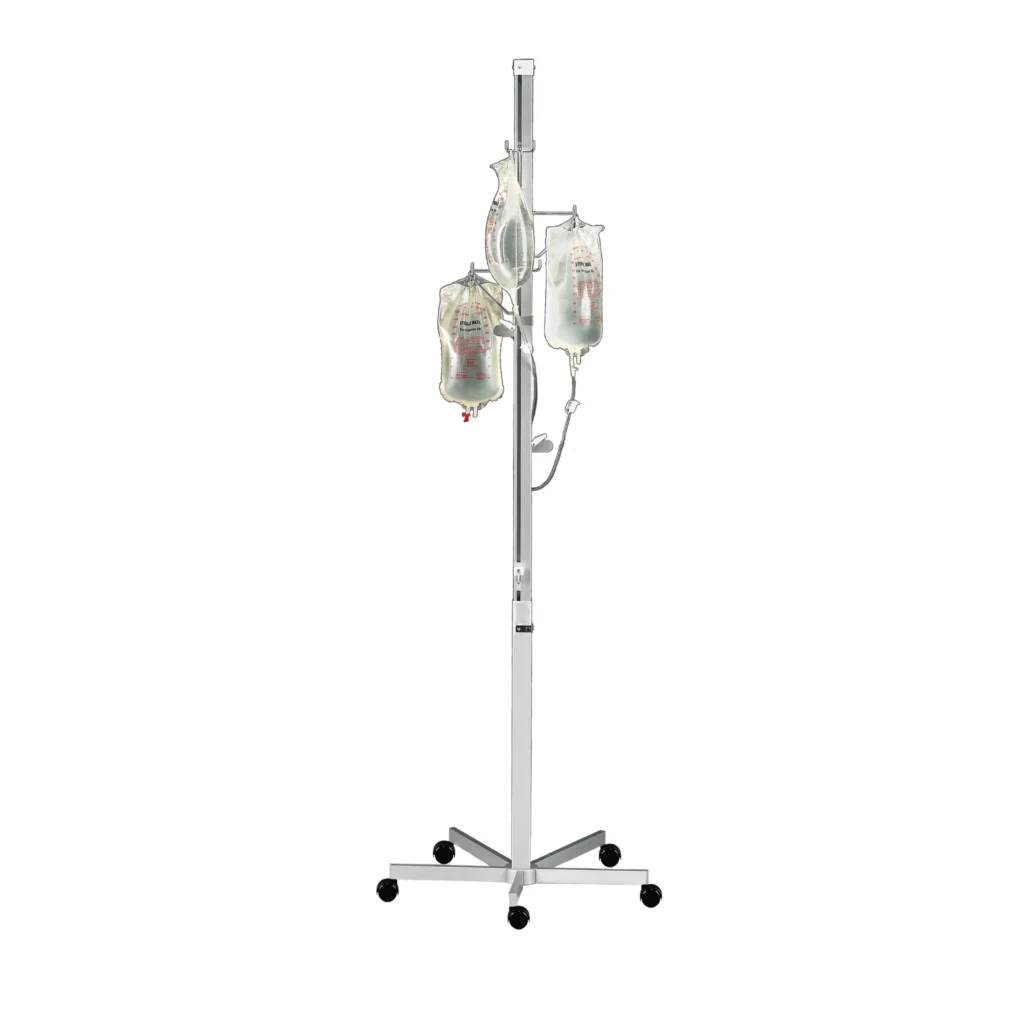 IV rental services in Ranchi: image of a medical stand with two bags.