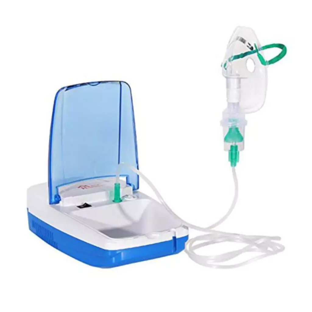 Convenient nebulizer machine rental services in Ranchi, including a portable oxygen concentrator with hose