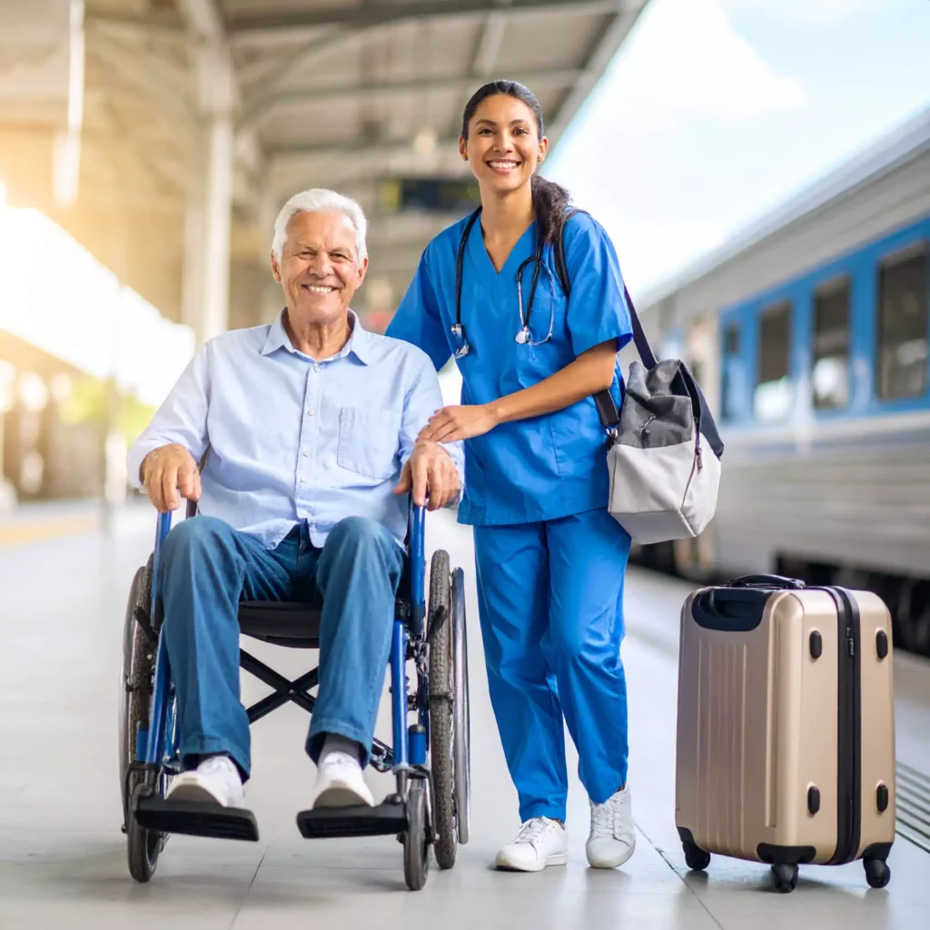 Certified travel nurse offering home care services across different cities in India.
